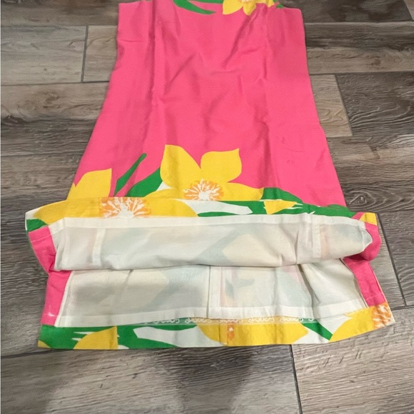 Lilly Pulitzer Pink Floral Shift Dress Women's Sleeveless Size 0 - Picture 9 of 12